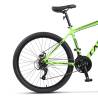 Bicicleta MTB-HT Carpat SPARTAN C26581A, Schimbator Index HE-M50 7 viteze, Roti 26, Cadru Aluminiu, Frane disc, Verde/Negru