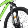 Bicicleta MTB-HT Carpat SPARTAN C26581A, Schimbator Index HE-M50 7 viteze, Roti 26, Cadru Aluminiu, Frane disc, Verde/Negru