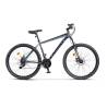 Bicicleta MTB-HT Carpat SPARTAN C2758B, Schimbator Index HE-M50 21 viteze, Roti 27.5, Cadru Aluminiu, Frane disc, Gri/Negru