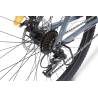 Bicicleta MTB-HT Carpat SPARTAN C2758B, Schimbator Index HE-M50 21 viteze, Roti 27.5, Cadru Aluminiu, Frane disc, Gri/Negru