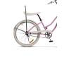 Bicicleta CITY Carpat Liberta C2694A, Roti 26 inch, Frana V-Brake, Cadru Roz cu Design Negru