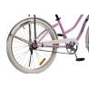 Bicicleta CITY Carpat Liberta C2694A, Roti 26 inch, Frana V-Brake, Cadru Roz cu Design Negru