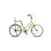 Bicicleta CITY Carpat Liberta C2694A, Roti 26 inch, Frana V-Brake, Cadru Verde cu Design Negru