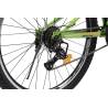 Bicicleta MTB-Full Suspension Rich R2649A, Sunrun 21 Viteze, Roti 26 Inch, Frane V-Brake, Verde/Portocaliu/Negru