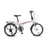 Bicicleta pliabila VELORS Polo V2053A, roti 20", Alb/Rosu