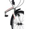 Bicicleta pliabila VELORS Polo V2053A, roti 20", Alb/Rosu