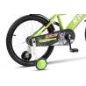 Bicicleta Copii 4-6 ani Rich R1605A, Roti 16 Inch, Frana fata V-Brake, Frana Spate Tambur, Roti Ajutatoare, Verde/Alb