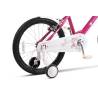 Bicicleta Copii 2-4 ani Velors V1202B, Roti 12 Inch, Frana fata/spate V-Brake, Roti Ajutatoare, Fucsia/Alb