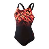 Costum inot femei SPEEDO Hyperboom Placement Muscleback negru rosu, marimea 42