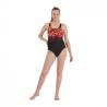 Costum inot femei SPEEDO Hyperboom Placement Muscleback negru rosu, marimea 36