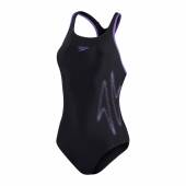 Costum baie femei Speedo Hyperboom negru mov, marimea 36