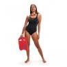 Costum baie femei SPEEDO Placement Muscleback negru, marimea 30