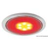 Plafoniera LED OSCULATI rama alba, lumina alb/rosu 12/24V, 3.5W