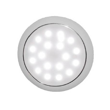 Plafoniera LED OSCULATI rama cromata, lumina alb/rosu 12/24V, 3.5W