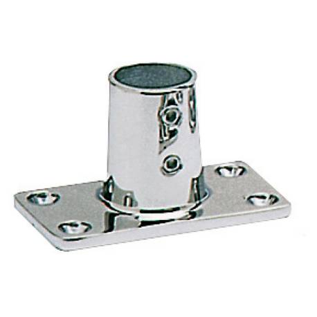 Soclu rectangular pentru balustrada pulpit inox AISI316 90° 25mm