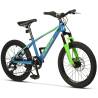 Bicicleta copii MTB CARPAT Hiro C20342A, roti 20", Albastru/Verde