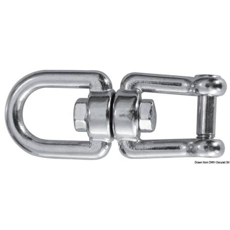 Carabina pivotanta cu ochet, inox AISI316, 10mm