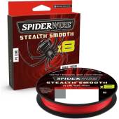 Fir textil SPIDERWIRE Stealth Smooth x8 Code Red, 0.13mm, 12.7kg, 150m