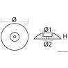 Anod magneziu cu montare cu suruburi Ø110mm 690g