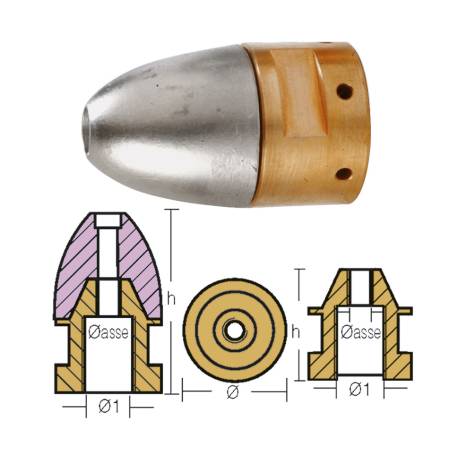 CONE ANODE RIVA TYPE D.35-50 F.24x2 sp