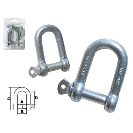 Carabina D din otel galvanizat la cald, D.32mm