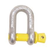 D SHAPED GALVANISED SHACKLE Ø6 PIN Ø8 Kg500