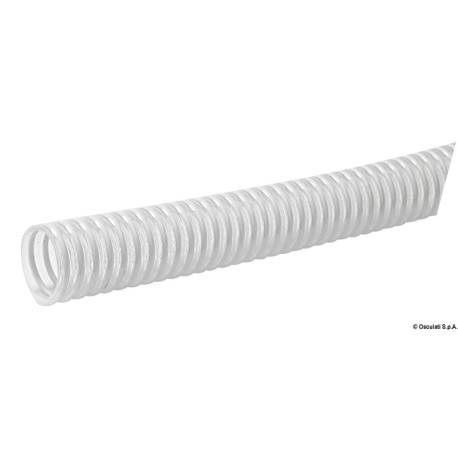 Furtun spiralat PVC ranforsat, alb, 46mm, 30m