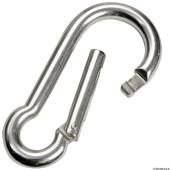 Carlige carabina cu inchidere, inox AISI 316, 12mm, 5buc/cutie