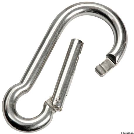 Carlige carabina cu inchidere, inox AISI 316, 6mm, 10buc/cutie