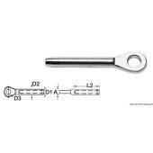 Terminal cablu cu ochet, inox AISI316, Ø 8mm