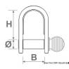 Carabina din tabla de inox, scurta, 6mm