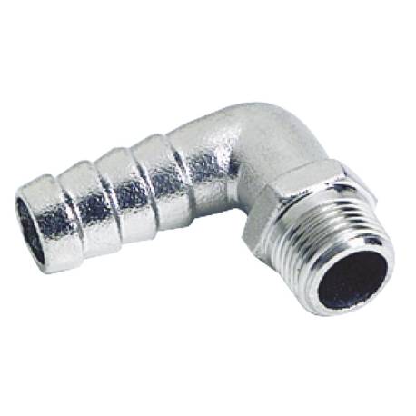 Adaptor furtun la 90° OSCULATI, inox, filet 3/4" x 25 mm