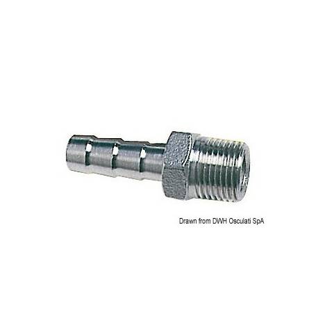 Adaptor furtun tip tata OSCULATI, inox, filet 1 1/2" x 38mm