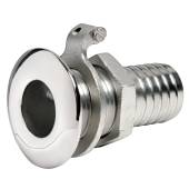 Gura evacuare apa cu montare prin chila, inox AISI 316, 2" x 56mm