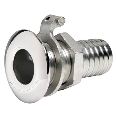 Gura evacuare apa cu montare prin chila, inox AISI 316, 1 1/2" x 45mm