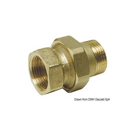 Conector din 3 piese, alama, filet 11/2"