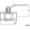 Valva cu reglaj debit GUIDI, bronz, 1 1/4"