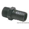 Adaptor furtun OSCULATI, policarbonat negru, 1 1/2", 10buc