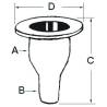 Valva din plastic alb cu adaptor furtun 2"