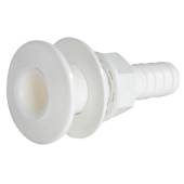 Valva din plastic alb cu adaptor furtun 1 1/2"