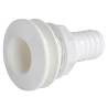 Valva din plastic alb cu adaptor furtun 1 1/2"