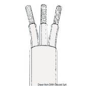 Cablu electric tripolar, gri deschis, 4 mm²