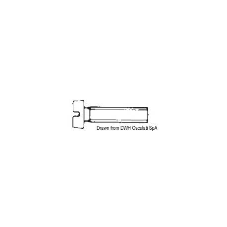 Surub mecanic cu cap cilindric crestat 8x60mm, AISI316, 10buc