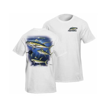 Tricou FLYING FISHERMAN Yellowfin Tuna White Tee M