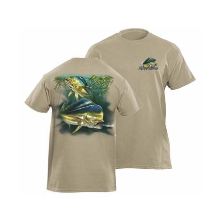 Tricou FLYING FISHERMAN Dolphin Prairie Dust Tee M