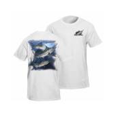 Tricou FLYING FISHERMAN Marlin White Tee M