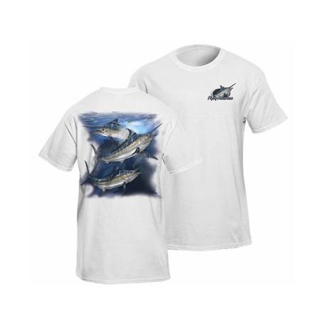 Tricou FLYING FISHERMAN Marlin White Tee M