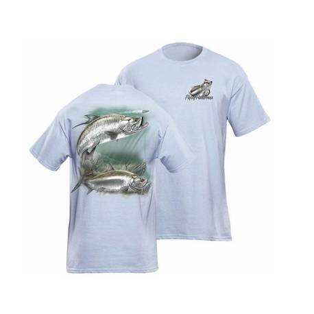 Tricou FLYING FISHERMAN Tarpon Light Blue Tee XXL