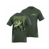 Tricou FLYING FISHERMAN Midnight Angler Bass Hunter Tee XL