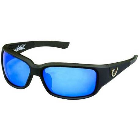 Ochelari de soare MUSTAD HP POLARIZED, rama ventilata neagra cu lentile albastre